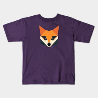 Geometrical design of a fox face Kids T-Shirt